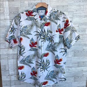 Hawaiian Paradise‎ Shirt MBX Premium Goods Tropical Collection Men's XL Cotton